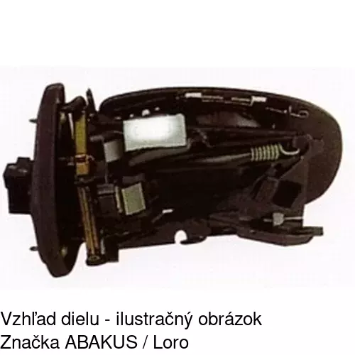 Vonkajšie zrkadlo 5003527M /POLCAR/ - obr. 2