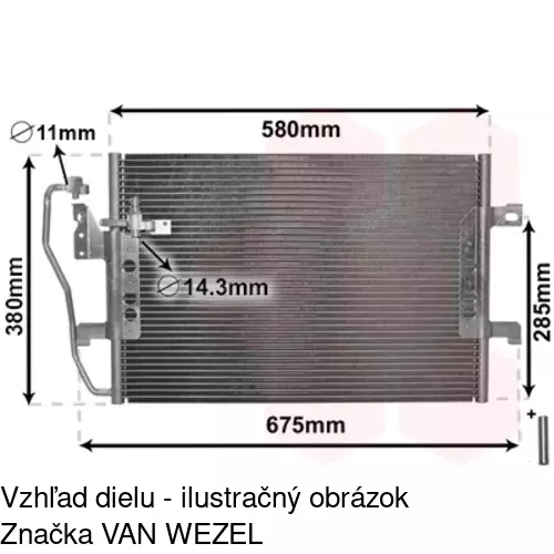Chladiče klimatizácie 5005K82X /POLCAR/ - obr. 4
