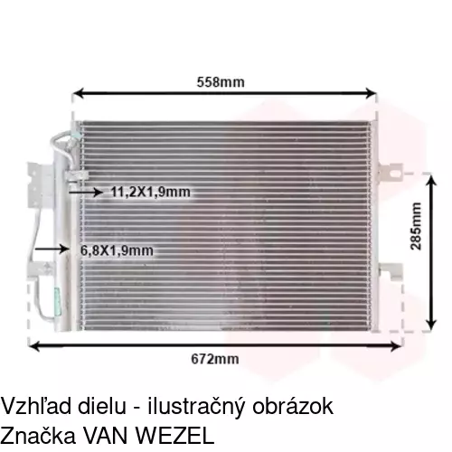 Chladiče klimatizácie 5005K8C1 /POLCAR/ - obr. 4