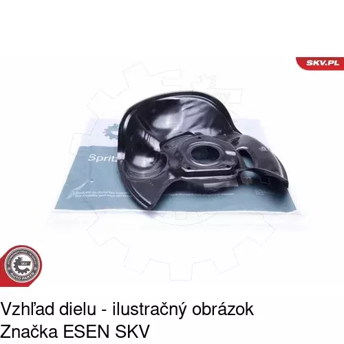 Brzdovy štít 5014OT-2 /POLCAR/ - obr. 2