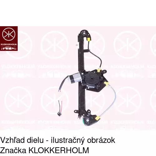 Mechanizmus sťahovania okna elektrický bez motora 5015PSG4 /POLCAR/ - obr. 1
