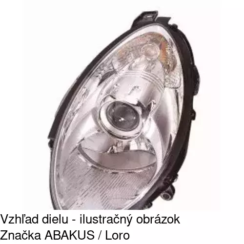 Hlavný reflektor 503609-H /POLCAR/