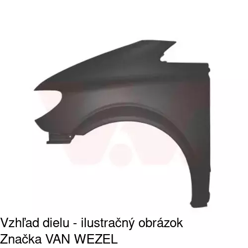 Predný blatník 504001-J /POLCAR/ - obr. 2