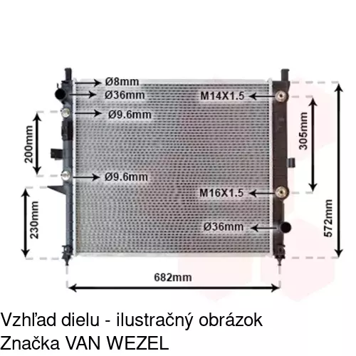 Chladiče vody 504408-1 /POLCAR/ - obr. 2