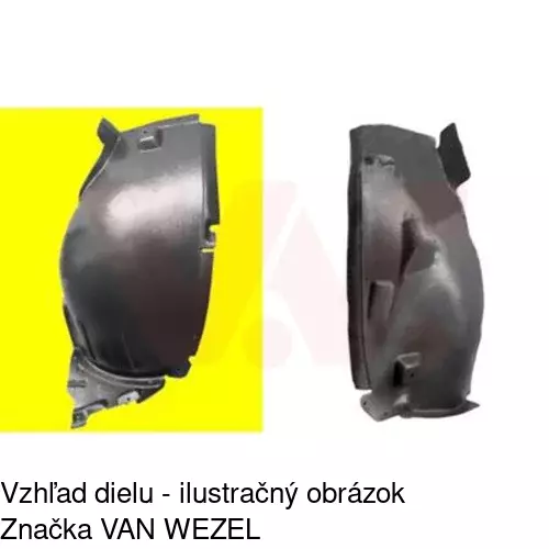 Podblatník (plast) 5045FL1T /POLCAR/