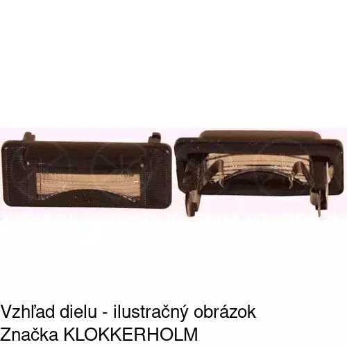 Svetlo na osvetlenie evidenčného čísla 5062959E /POLCAR/ - obr. 1