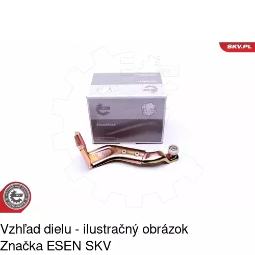 Vozík - kolieska pant posuvných dverí 5062Z-72 /POLCAR/ - obr. 4