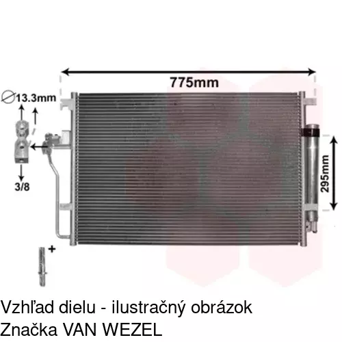 Chladiče klimatizácie 5065K8C1S /POLCAR/ - obr. 4