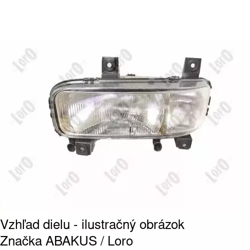 Hlavný reflektor 5085093E /POLCAR/ - obr. 2