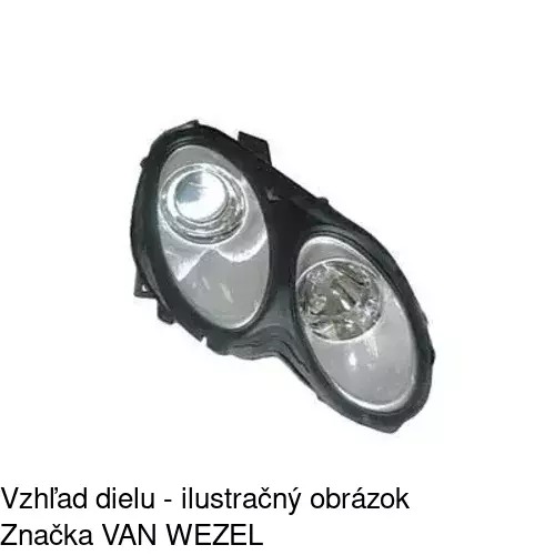Hlavný reflektor 509709-U /POLCAR/ - obr. 1