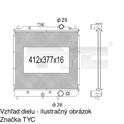 Chladiče vody POLCAR 5216081K