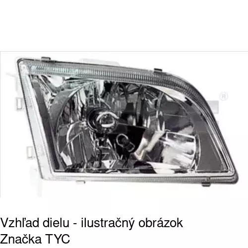 Hlavný reflektor 5260091E /POLCAR/ - obr. 3