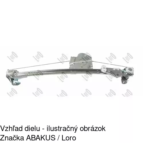 Mechanizmus sťahovania okna elektrický bez motora 5508PSG4 /POLCAR/ - obr. 4
