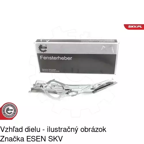 Mechanizmus sťahovania okna elektrický bez motora 5509PSG1 /POLCAR/ - obr. 3