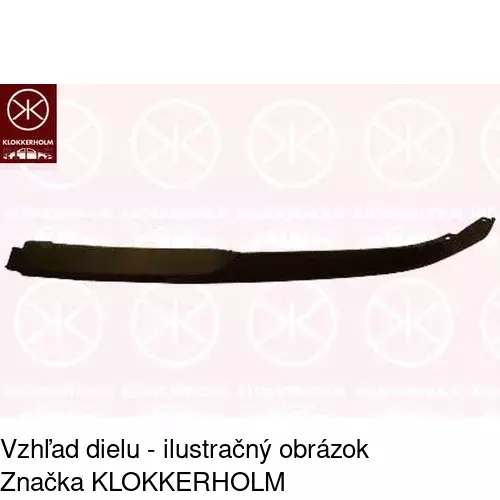 Spojler predného nárazníka POLCAR 551025-1
