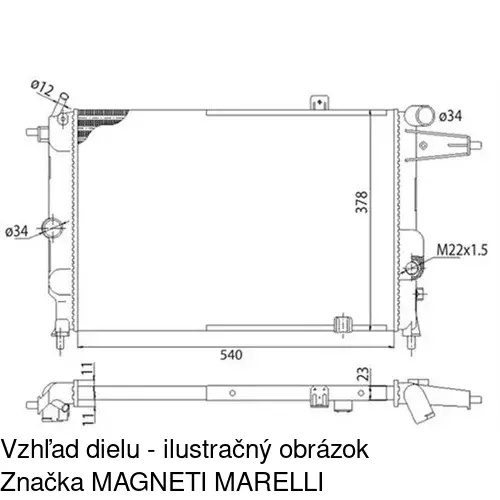 Chladiče vody 551408-3 /POLCAR/ - obr. 1