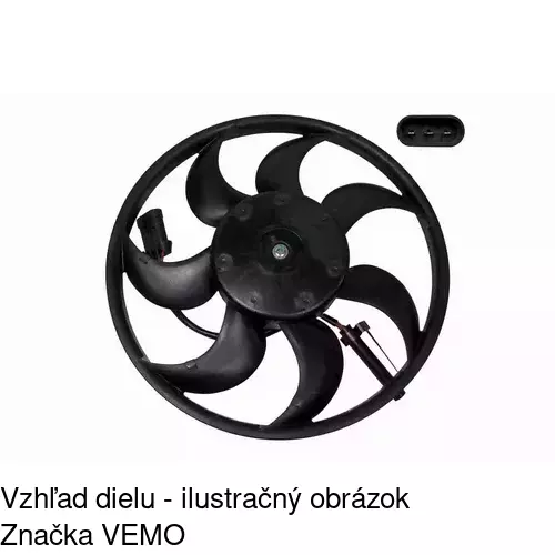 Ventilátor bez krytu / podpery 551623U3 /POLCAR/