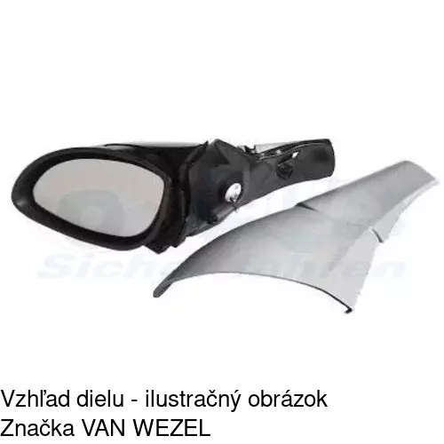 Rám vonkajšieho zrkadla 551655PM /POLCAR/ - obr. 4