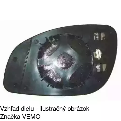 Sklo vonkajšieho zrkadla s držiakom 5518546E /POLCAR/ - obr. 2