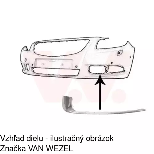 Lišta krytu nárazníka 5520277X /POLCAR/ - obr. 2