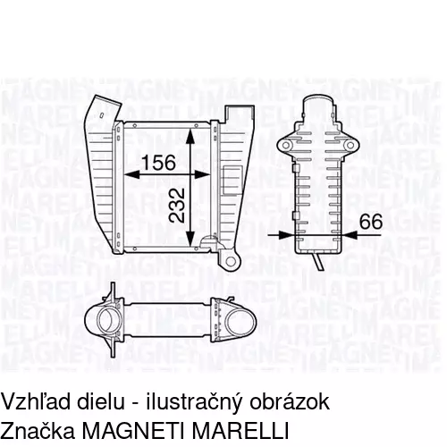 Chladiče vzduchu (Intercoolery) 5527J8-1 /POLCAR/