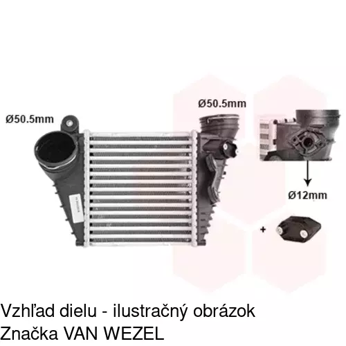 Chladiče vzduchu (Intercoolery) 5527J8-1 /POLCAR/ - obr. 1