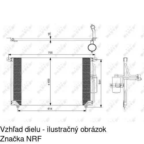 Chladiče klimatizácie 5527K8C1 /POLCAR/ - obr. 1