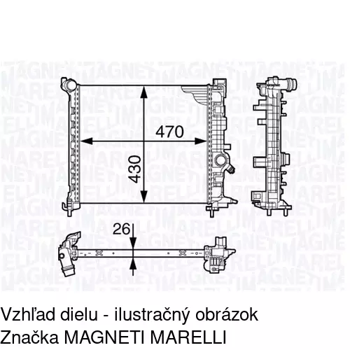 Chladiče vody POLCAR 5546082K