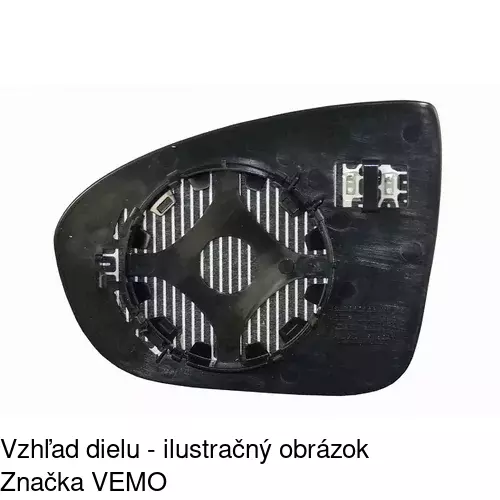 Sklo vonkajšieho zrkadla s držiakom 5546544M /POLCAR/ - obr. 4