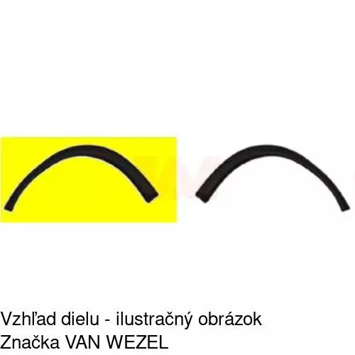 Lišta blatníka 5555025R /POLCAR/ - obr. 2
