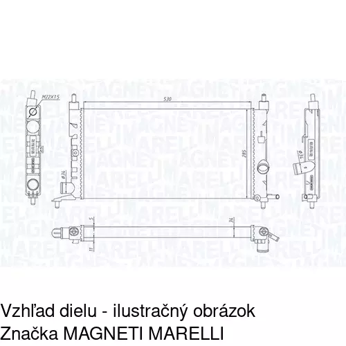 Chladiče vody 555508B1 /POLCAR/ - obr. 1
