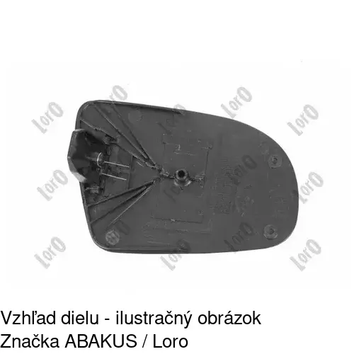Sklo vonkajšieho zrkadla s držiakom 5555541M /POLCAR/ - obr. 4