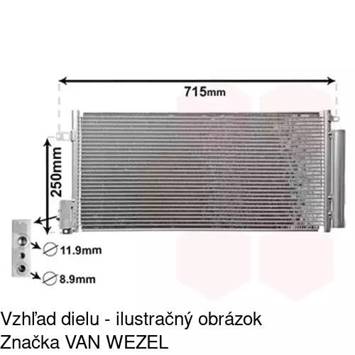 Chladiče klimatizácie 5558K8C2S /POLCAR/ - obr. 5