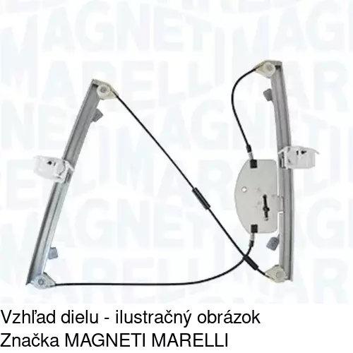 Elektrický mechanizmus okna dverí POLCAR 5558PSE2
