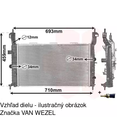 Chladiče vody 5559086X /POLCAR/ - obr. 1