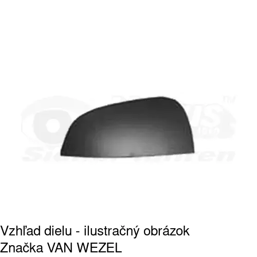 Rám vonkajšieho zrkadla 555955TM /POLCAR/ - obr. 2