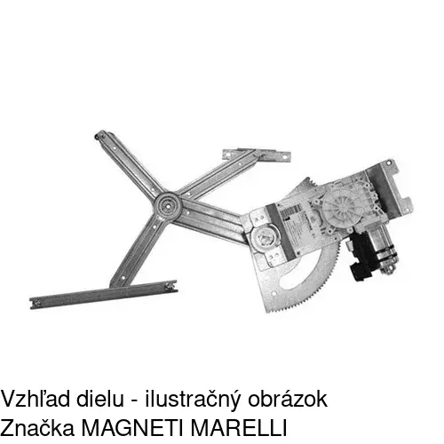 Mechanizmus sťahovania okna elektrický bez motora 5561PSG1 /POLCAR/ - obr. 2