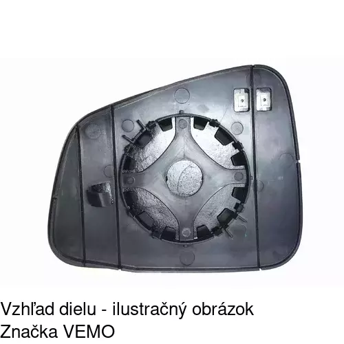 Sklo vonkajšieho zrkadla s držiakom 55L1555M /POLCAR/ - obr. 4