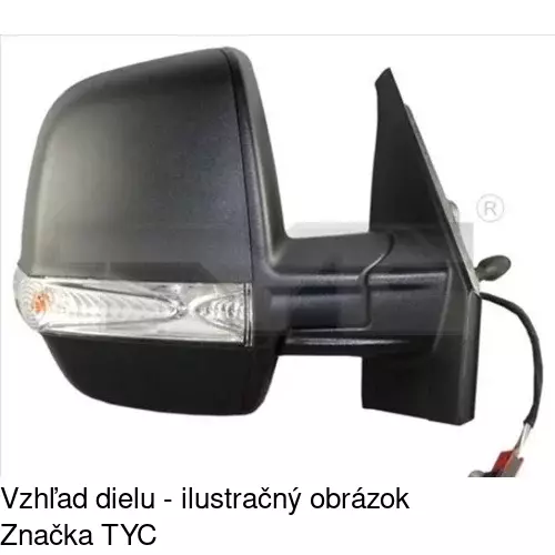 Rám vonkajšieho zrkadla 55U154TM /POLCAR/ - obr. 3