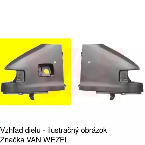 Predný blatník 570201 /POLCAR/ - obr. 3