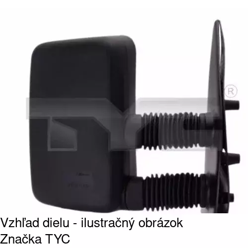 Vonkajšie zrkadlo 5702513M /POLCAR/ - obr. 4