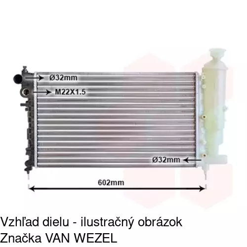 Chladiče vody 5706083X /POLCAR/ - obr. 3
