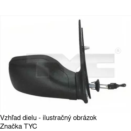 Vonkajšie zrkadlo 5706512M /POLCAR/ - obr. 2