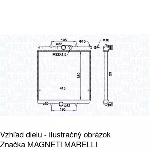Chladiče vody 572308-1 /POLCAR/ - obr. 1