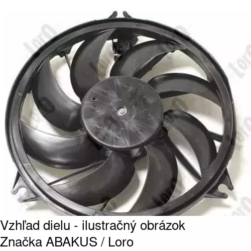 Ventilátor bez krytu / podpery 572323U3 /POLCAR/ - obr. 4