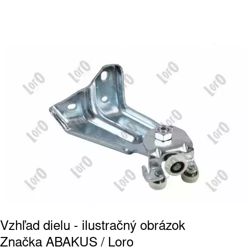 Vozík - kolieska pant posuvných dverí 5770Z-70A /POLCAR/ - obr. 2
