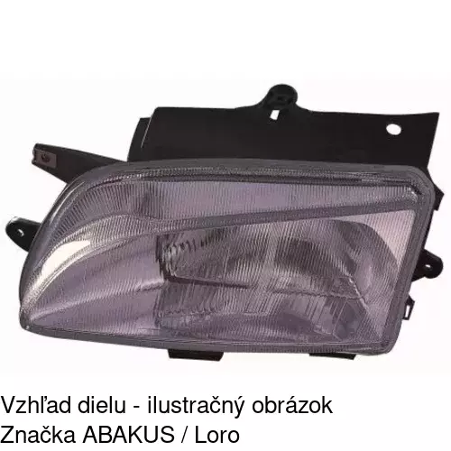 Hlavný reflektor 5790100E /POLCAR/ - obr. 2