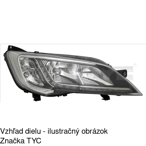 Hlavný reflektor POLCAR 57N1092U