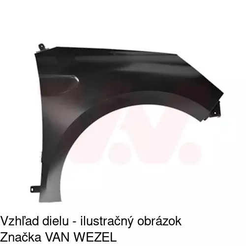 Predný blatník 600102 /POLCAR/ - obr. 2