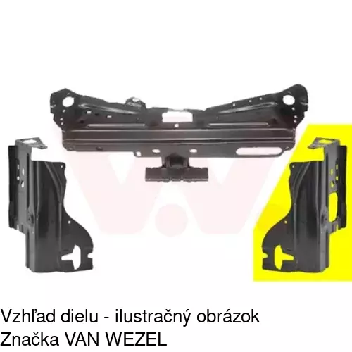 Držiak predného pásu 600104-5 /POLCAR/ - obr. 1